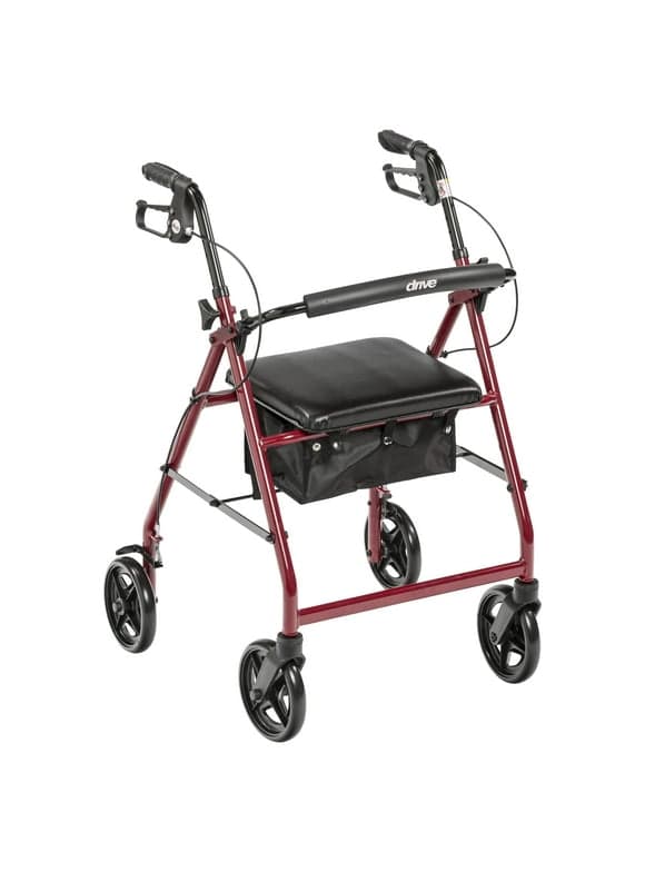 drive Rollator Adjustable Height / Folding Aluminum 33 to 38 inch Handle Height R728RD