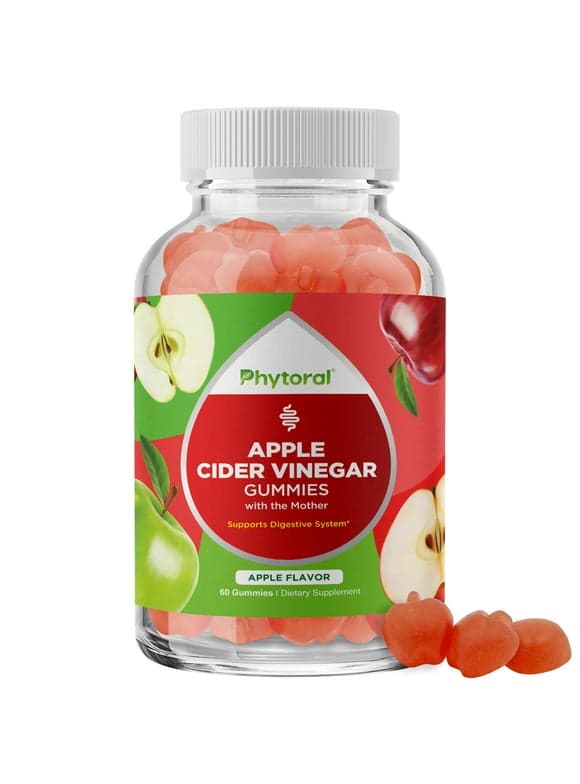 Apple Cider Vinegar Gummies with the Mother - ACV Gummies with Mother for Adults for Immune Support Digestion Gut Health and Energy Support Supplement - Apple Cider Vinegar Gummy Vitamins for Adults