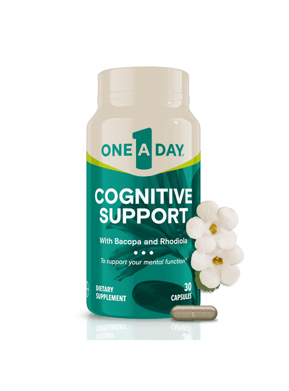 One A Day Supplements Cognitive Supplement, Brain Supplement with Bacopa, 30 Capsules